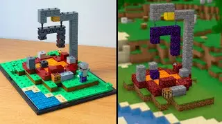 I made a MINECRAFT RUINED PORTAL in LEGO