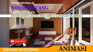 Ruang dapur & ruang Keluarga #desaininterior #minimalis #kitchen #familyroom