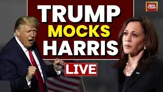 Donald Trump LIVE: Trump Mocks Kamala Harris In New York | US Elections 2024 LIVE | India Today LIVE