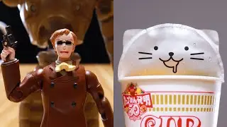 Castle In The Sky Laputa - Giving Colonel Muska Ramen Noodles | Stop Motion