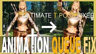 SKYRIM MOD I Must Have Mod For Fix T-pose I Animation Queue Fix SKSE