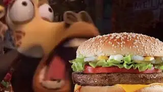 Melman goes to the McDonald's Zoo' eats a fake hamburger and dies