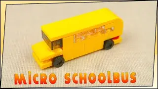 Lego Micro Moc School Bus, Микро самоделка Школьный автобус