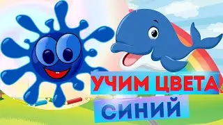 Изучаем СИНИЙ ЦВЕТ. УЧИМ ЦВЕТА. Обучающий МУЛЬТИК. Развивающее видео для детей