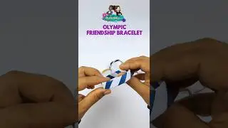 Friendship bracelet goals: Olympic edition! 🏅 #shorts #papercraft #olympics #papercraft #kidsvideo