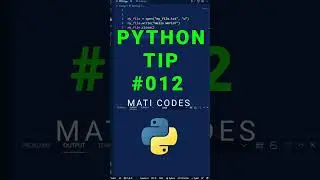 Best way to write a file in Python - Python Tip #python #coding #programming