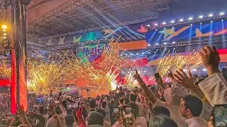 Cody Rhodes Loud Entrance at WWE Crown Jewel 2023 With Big Pyros! 💥🔥 (Live)