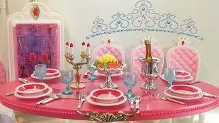 Мебель для куклы: Столовая принцессы Gloria / doll furniture for: dining room