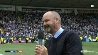 Steve Clarke gives passionate speech after guiding Kilmarnock to 3rd for first time since 1966!