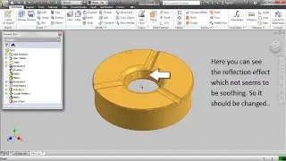 Modifying Reflection Environment and Default Lightning Settings || Autodesk Inventor