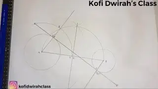 How to construct an internal tangent to two unequal circles.