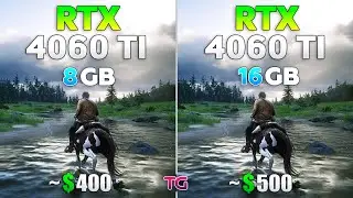 RTX 4060 Ti 8GB vs RTX 4060 Ti 16GB - Test in 10 Games