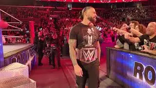 Triple H Acknowledge Roman Reigns at Monday Night Raw 