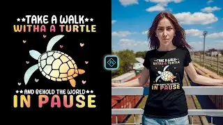 Turtle T-Shirt Design for Redbubble in Photoshop Tutorial