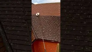 Dirty Red Roof Made Clean! #satisfying #cleaning #roofcleaning #best #jetwashing #service