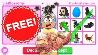 He GAVE AWAY HIS WHOLE ADOPT ME INVENTORY!! 😱 (ROBLOX)