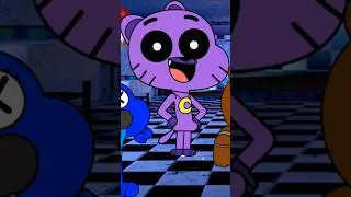 Amazing World of Gumball X Smiling Critters Rainbow Friends FNAF #fnaf #Catnap #shorts #huggywuggy