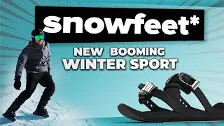 Snowfeet* - New Booming Winter Sport | Skates for Snow | Mini Ski | Short Ski | Skiskates