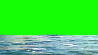 FREE HD Green Screen - CALM OCEAN WAVES