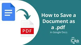 How to create a pdf in Google Docs