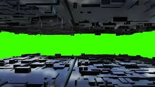 FREE HD Green Screen - FLYING BETWEEN GREEBLES SPACE CITY