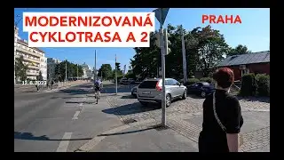 Modernizovaná cyklistická trasa A 2 v Podolí