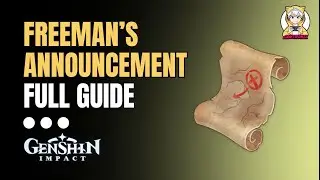 Freemans Announcement Treasure Map-Genshin Impact