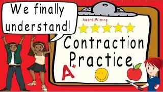 Contractions Practice in English | Award Winning Contractions Practice Teaching Video | Apostrophe