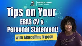 Tips to make a strong ERAS CV and PS | USMLE | Residency Match