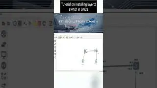 Tutorial on installing layer 2 switch in GNS3 | GNS3 | Packet Tracer #cisco #computer #switch