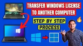 How To Transfer Windows 10 License To Another Computer | Transfer Windows License To New Computer 🔥🔥