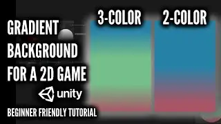 How to create a Gradient Sky Background for a 2D game in Unity (Shader Graph)