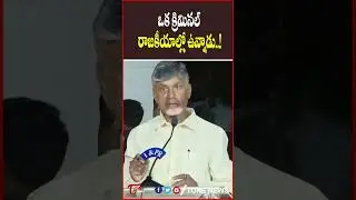 ఒక క్రిమినల్ రాజకీయాల్లో ఉన్నాడు..!#chandrababu #tdp #apnews #latestnews #shorts #trending