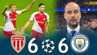 MBAPPÉ AND FALCAO WERE A LETHAL DUO AT UCL 2017/ MONACO 6 MANCHESTER CITY 6