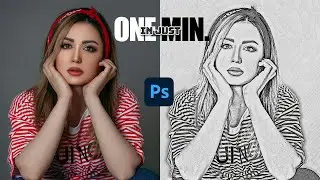 Realistic Sketch in Just 1 Minute - Best Photoshop Tutorial Ever