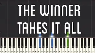 ABBA - The Winner Takes It All Piano Tutorial | Medium