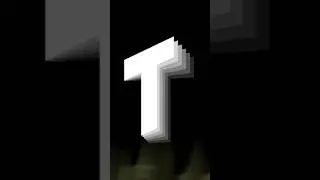 Letter T flip text effect in adobe illustrator | Logo Design #shorts