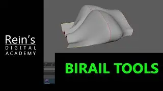 22. Birail tools, 1,2,3+ tools, Continuity. Maya modeling Tutorial for beginners in English.