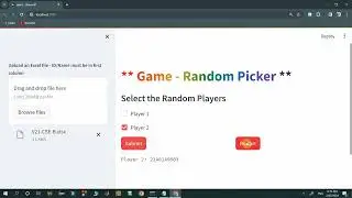 Two Player Random Picker WebApp Using Streamlit