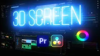 Basic 3D SCREEN Effect in DaVinci Resolve and Premiere Pro