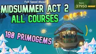 Midsummer Event Act 2 Guide - All 6 Race Courses (180 Primogems) - Genshin Impact