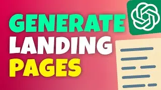 Landing Page Generation using ChatGPT | Guidelines for Writing Landing Pages & Chatgpt Prompts