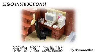 LEGO MOC with Tutorial: 90s PC Build