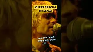 Kurt Cobain has a special message.....Dave Grohl loves his sister and his Mommy too 