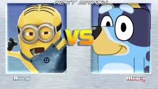 M.U.G.E.N BATTLES | Dave the Minion vs Bluey | Minions vs Bluey