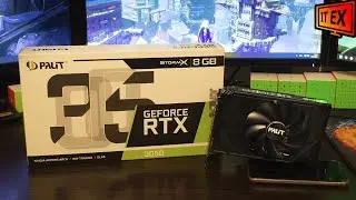 Распаковка видеокарты Palit RTX 3050 StormX