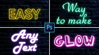 NEON Text Effect | Photoshop Effect Tutorial