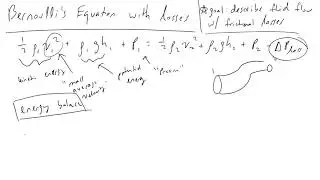 Modified Bernoullis Equation