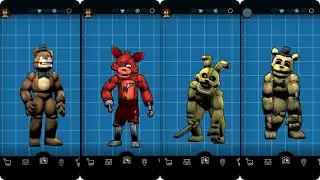 FNAF Into the Pit Animatronics FNAF AR Workshop Animations