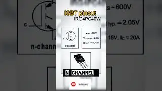 IRG4PC40W PINOUT #akexperiment #electrical #pinout #IRG4PC40W #4PC40W #igbt #nchannel #shorts